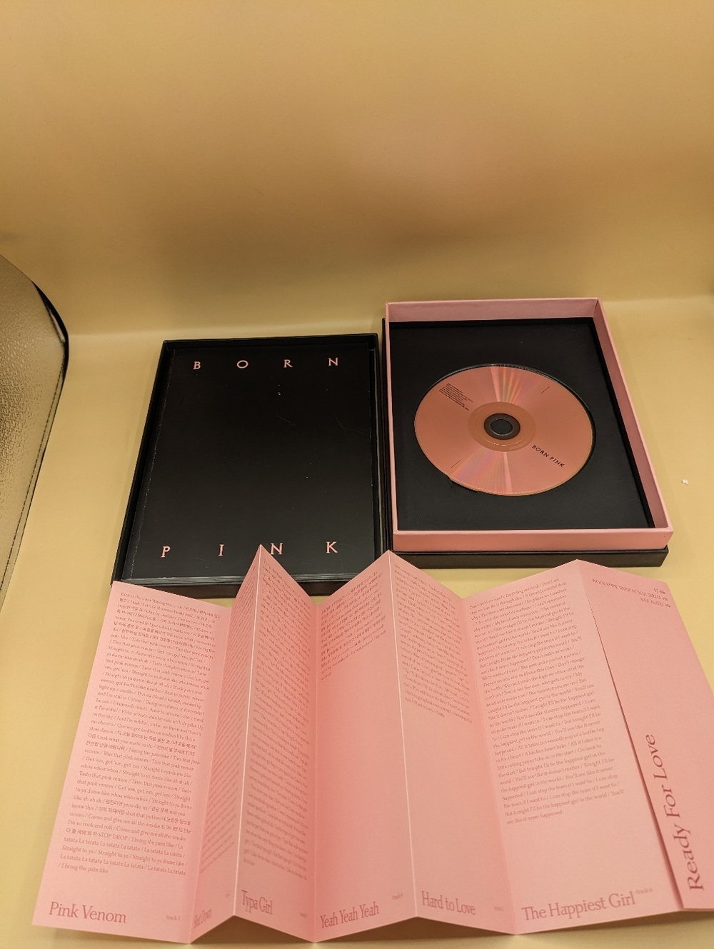 BLACKPINK Album Born Pink Box Set Black INCOMPLETE Pls Read CD Box PhotoBook